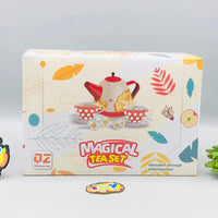 Kids 14Pcs Mermaid Themed Metal Tea Set