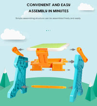 Kids 2in1 Drawing & Building Blocks Table With Stool