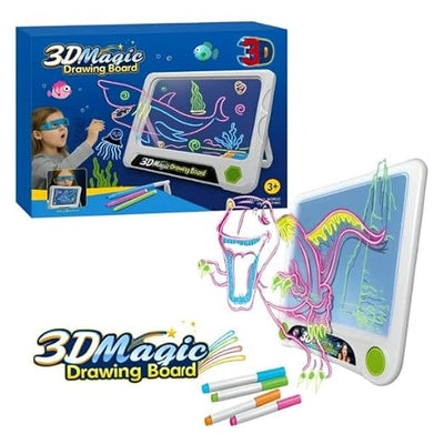 Kids 3D Light-up Drawing Magic Board