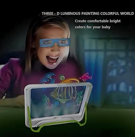 Kids 3D Light-up Drawing Magic Board