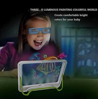 Kids 3D Light-up Drawing Magic Board