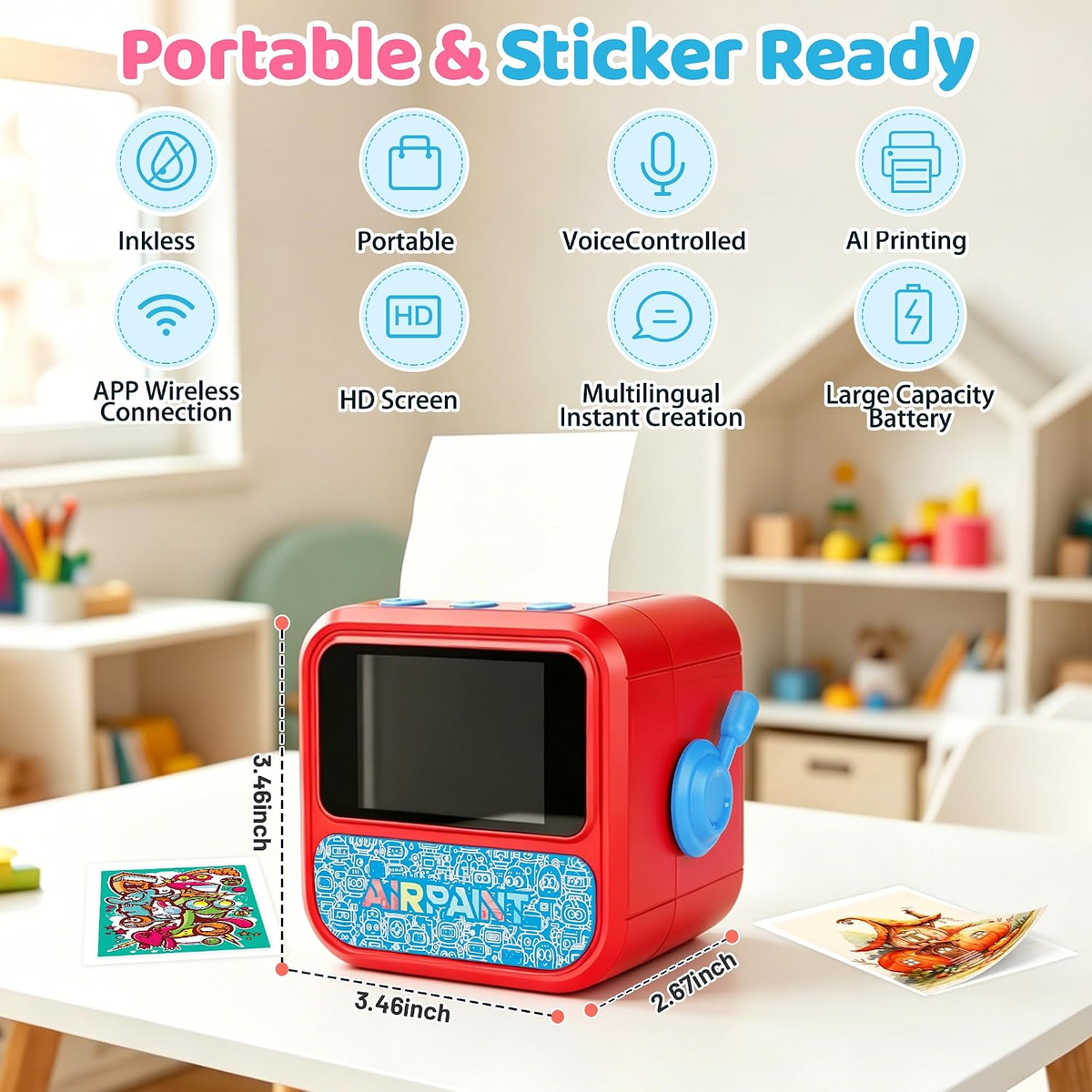 Kids AI Voice Smart Thermal Printer