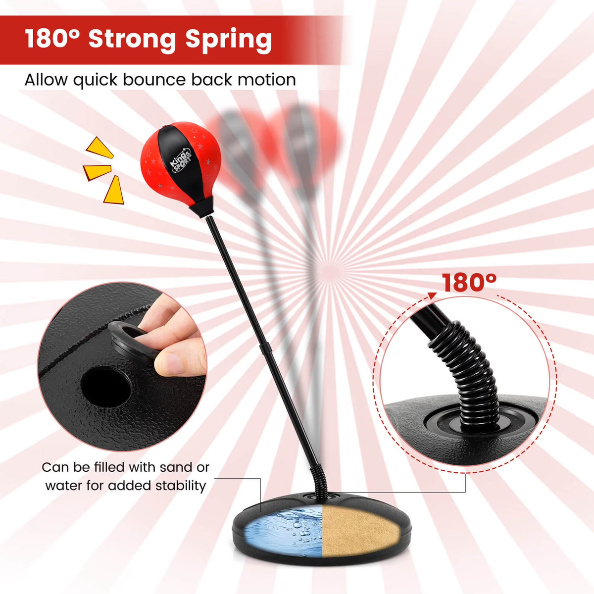 Kids Adjustable Height Boxing Stand