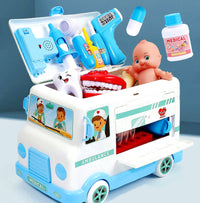  Kids Ambulance Car With Doctor Set