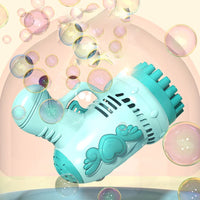 32 Holes Kids Angel Colorful Bubble Gun