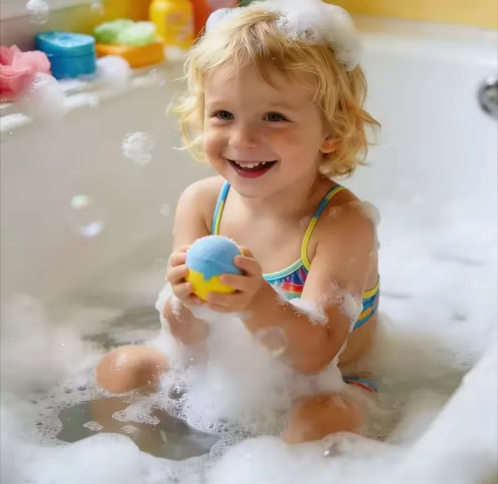 2Pcs Kids Bath Bombs With Surprise Inside