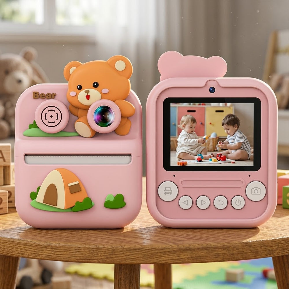 Kids Bear Instant Print Camera
