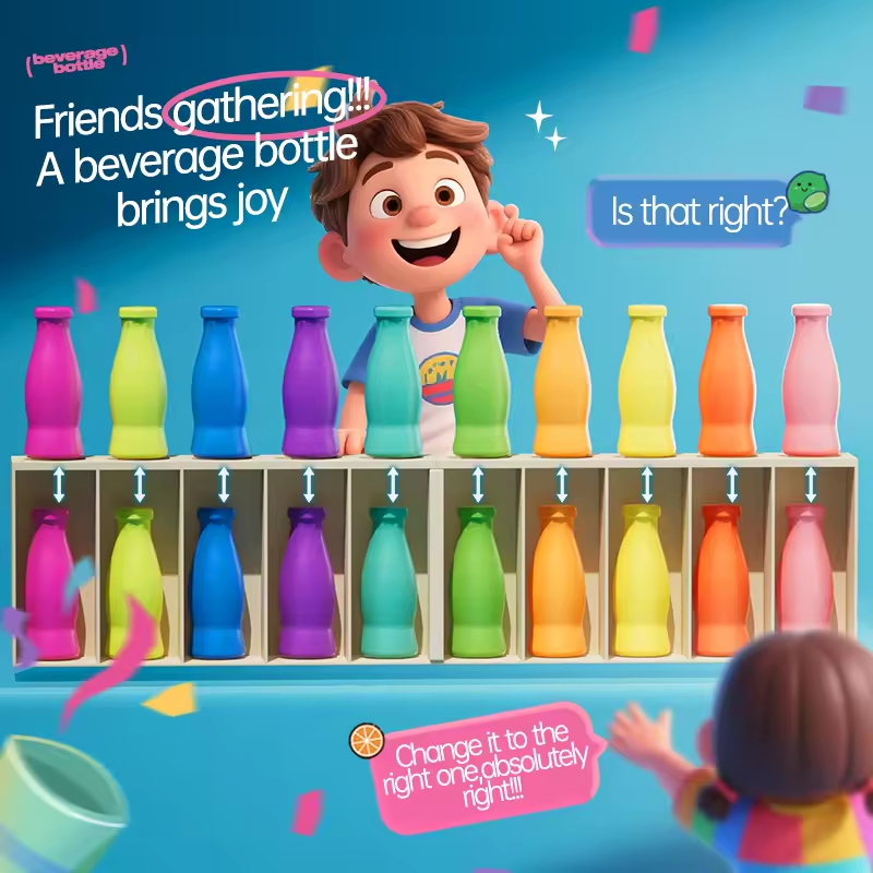 Kids Beverage Color Matching Game