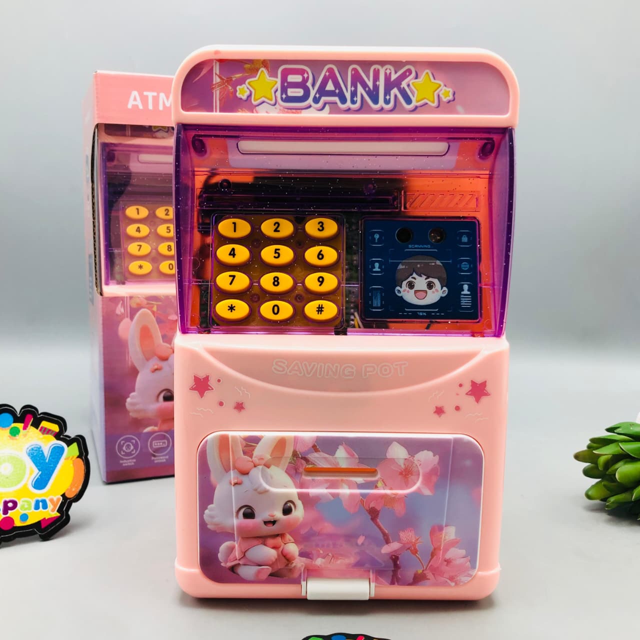 Kids Bunny Themed Password & Face Recognition ATM Machine