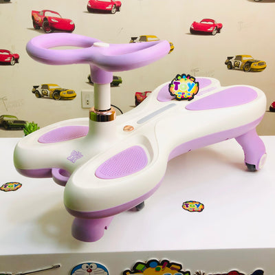 Kids Butterfly Ride-on Auto Walker Twist Car - Purple