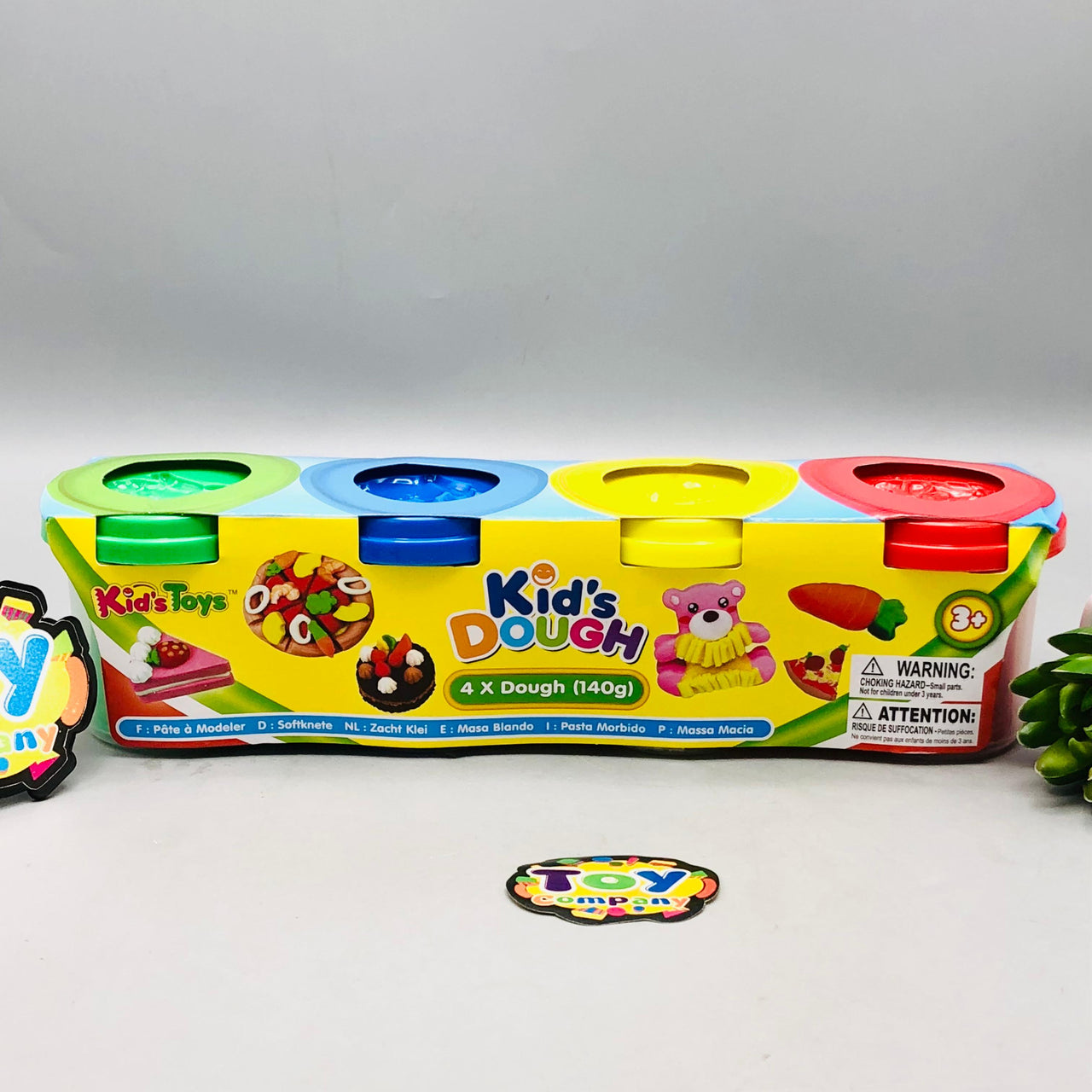 140g Kids Colorful Play Dough Set - 4Pcs