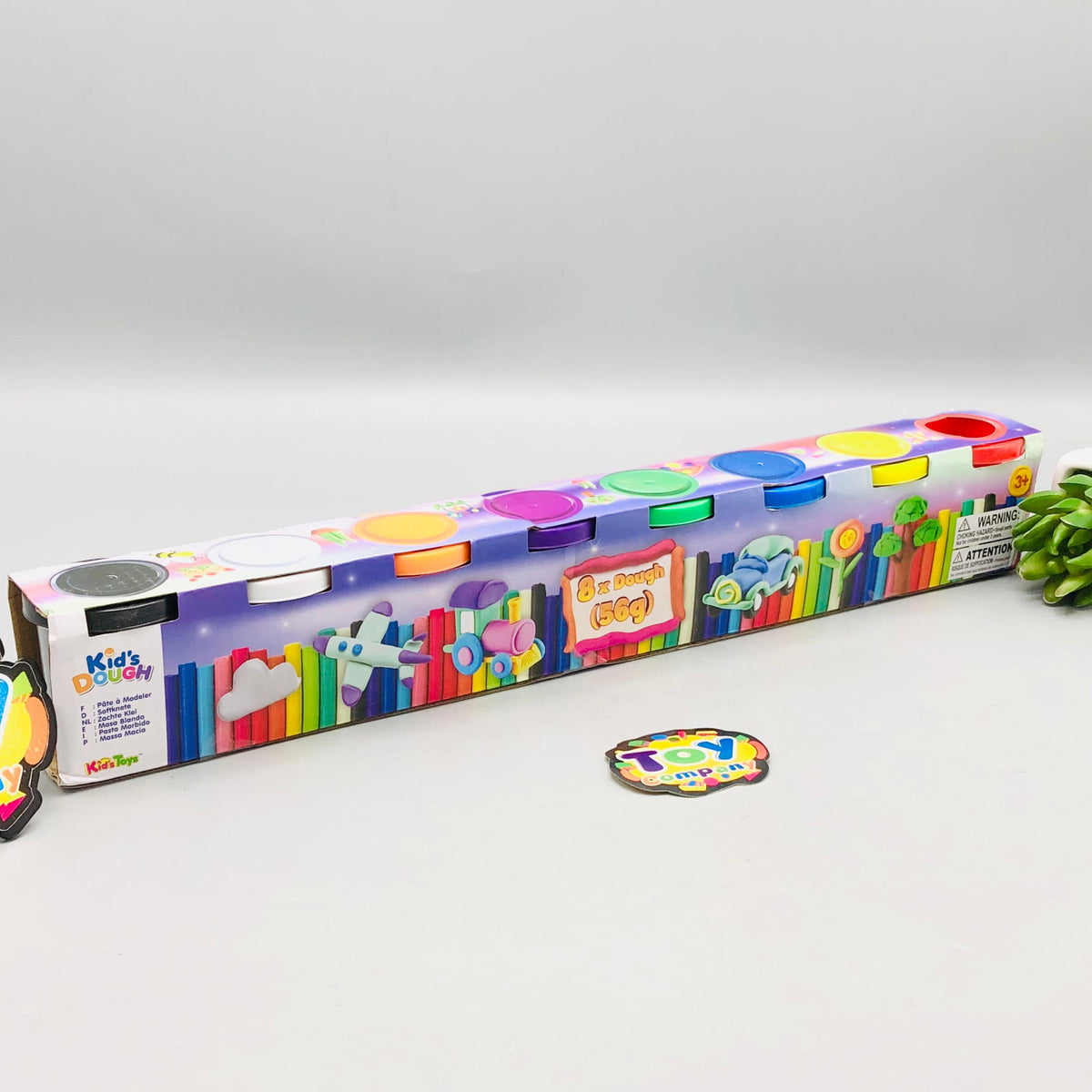 56g Kids Colorful Play Dough Set - 8Pcs