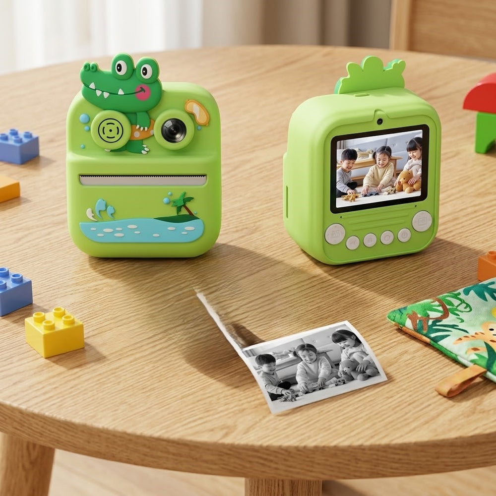 Kids Crocodile Digital Instant Print Camera