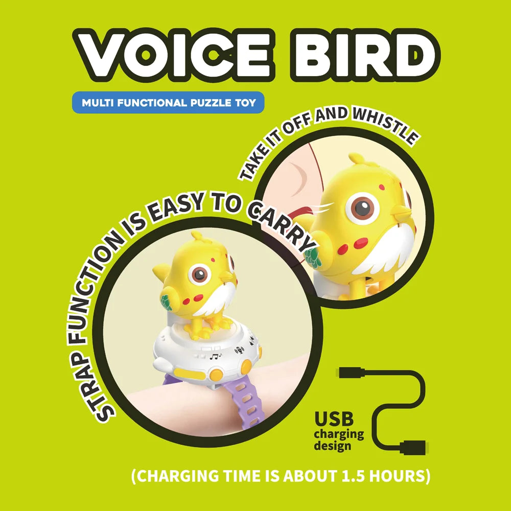 Kids Cute Bird Voice Interaction Watch