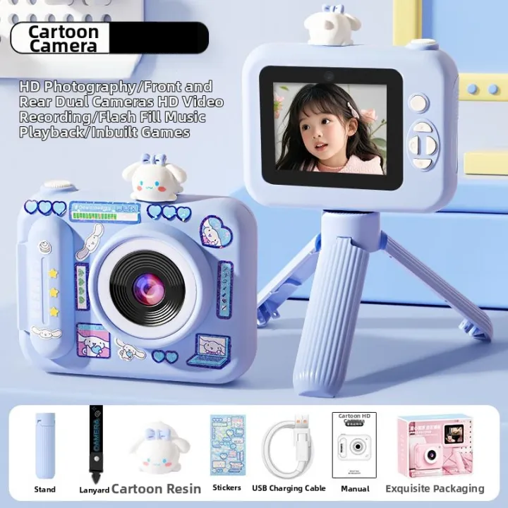 Kids Cute Cinnamoroll Instant Print Camera With Tripod