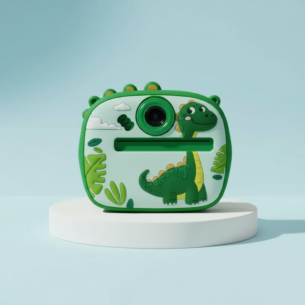 Kids Cute Dinosaur Themed Instant Digital Print Camera