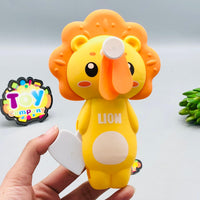 Kids Cute Mini Lion Hand Press Fan - 1Pc