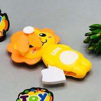 Kids Cute Mini Lion Hand Press Fan - 1Pc