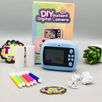 Kids Cute Panda Themed Instant Digital Print Camera - Blue