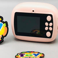 Kids Cute Panda Themed Instant Digital Print Camera - Pink
