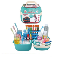 Kids DIY Pretend Play Laboratory Set With Storage Box