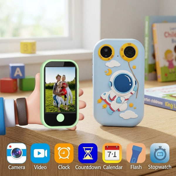 Kids Digital Touch Phone With Spaceman Silicon Case