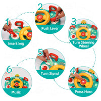 Kids Musical Driving Steering Wheel
