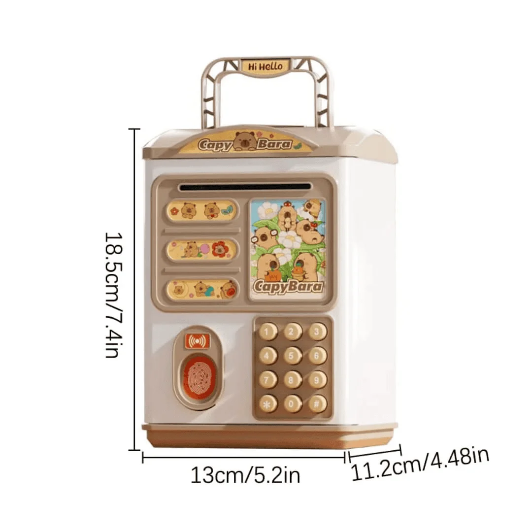 Kids Fingerprint & Swipe Card Unlock ATM Machine