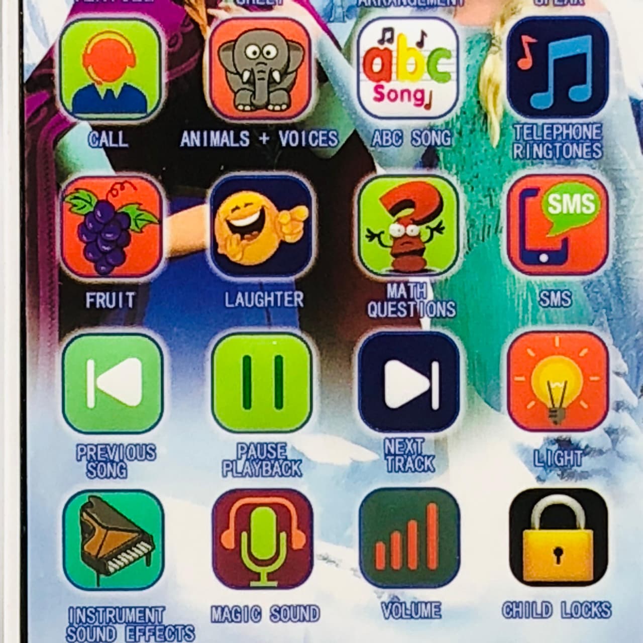 Kids Frozen Themed Musical Puzzle Mobile Phone