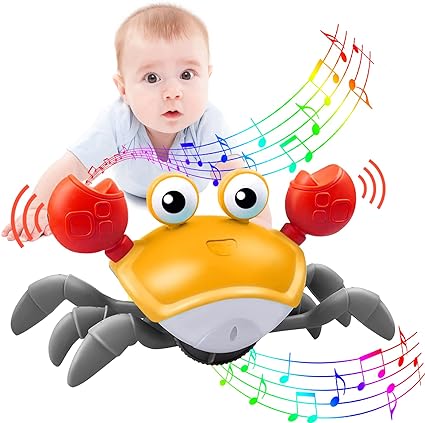 Electric Induction Crawling Musical Crab With Lights