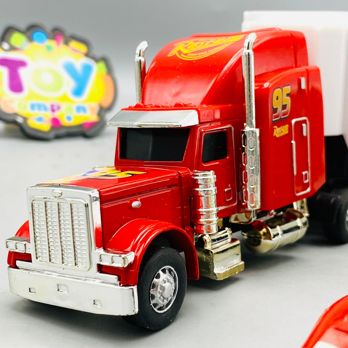 Kids Inertial McQueen Truck With 4Pcs Mini Cars