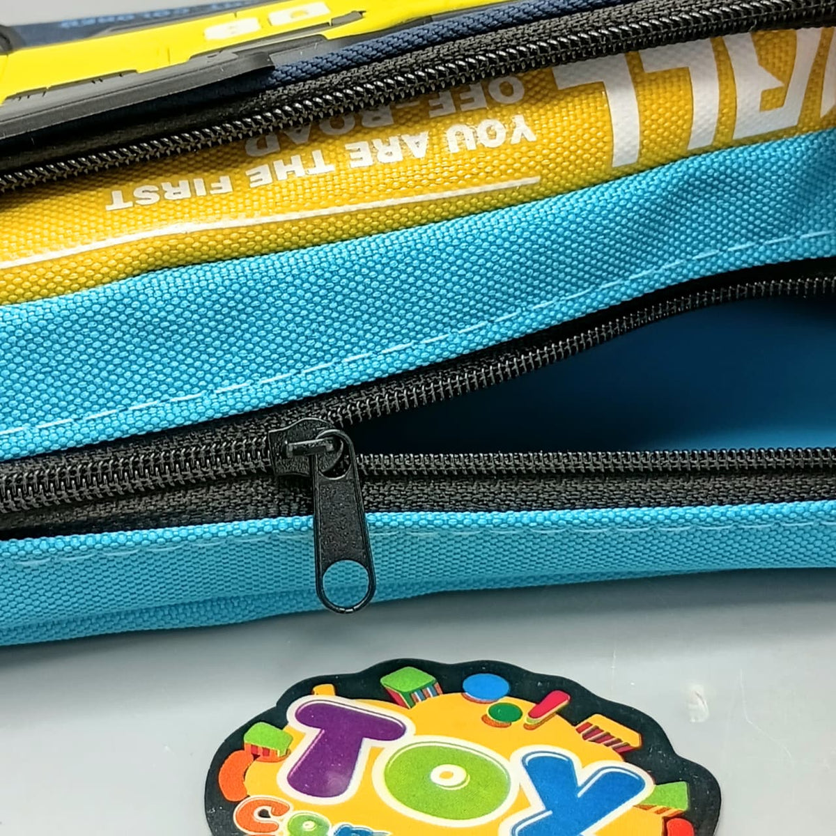 Kids Jeep Themed Pencil Pouch - Yellow