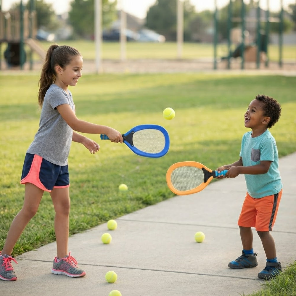 Kids Junior Badminton Tennis With 2Pcs Balls