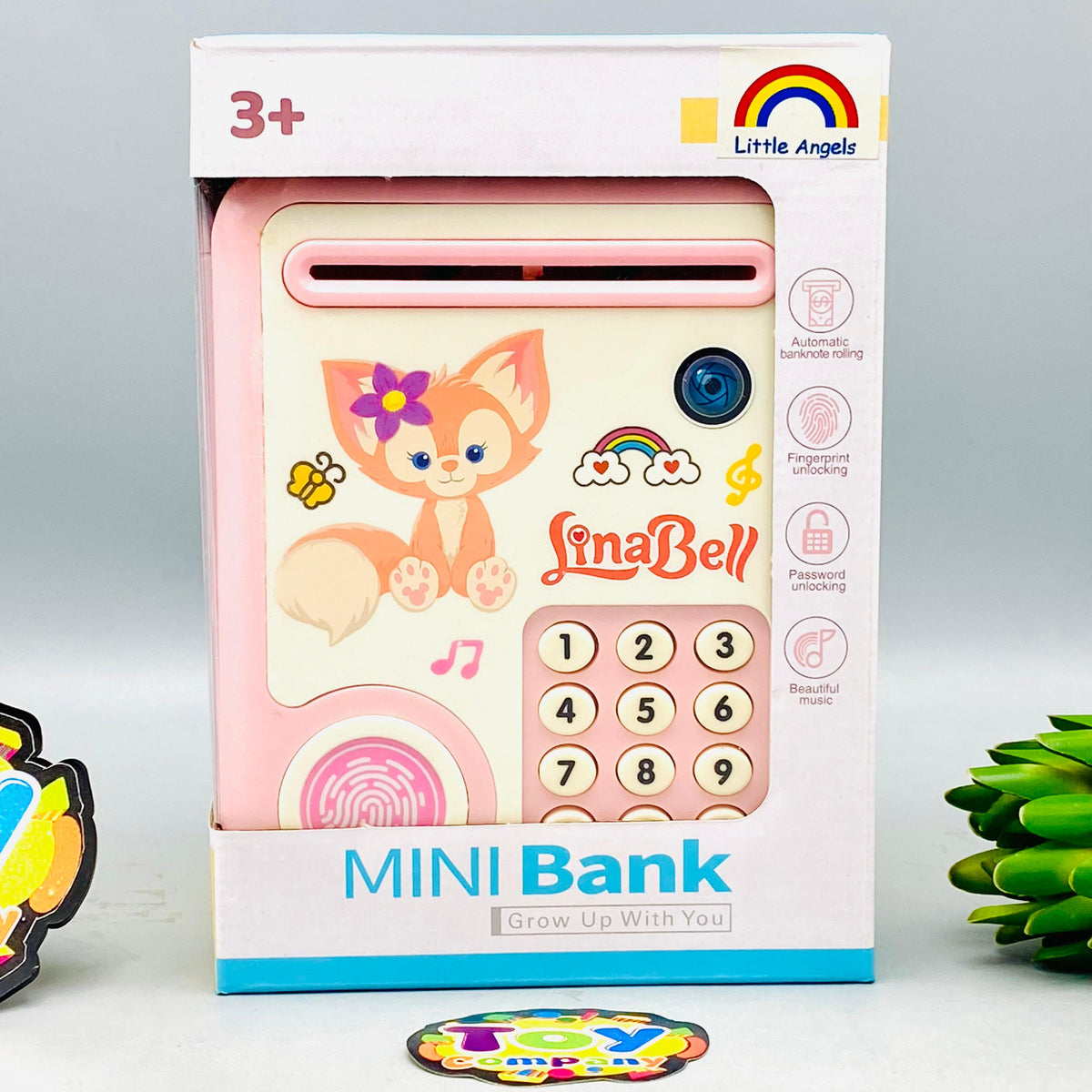 Kids Lina Bell Themed Fingerprint & Swipe Card Unlock ATM