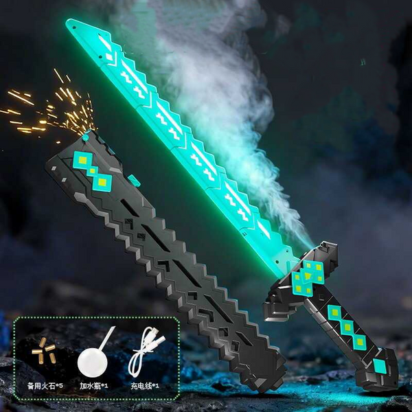 Kids Minecraft Themed Spark Laser Sword