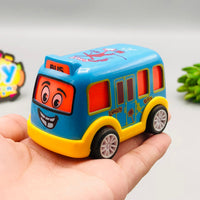 Kids Mini ABS Pullback Bus - 1Pc