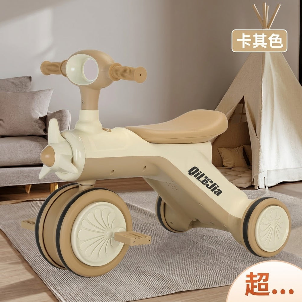 Kids Mini Aircraft Design Tricycle - Brown