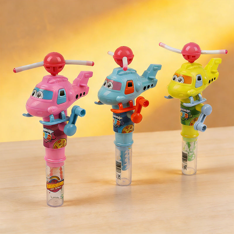 Kids Mini Helicopter Bubble Blowing Stick - 1Pc