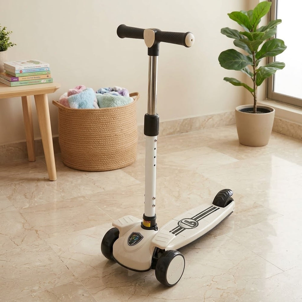Kids Moto Scooter With Light & Music - Black