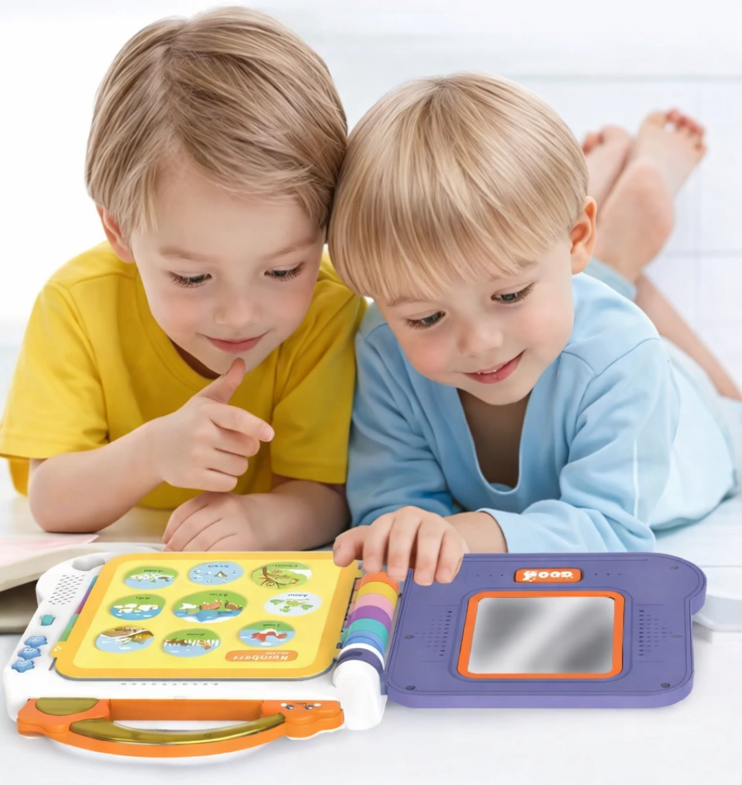 Kids Numbers & Letters Themed Touch & Teach Learning Book