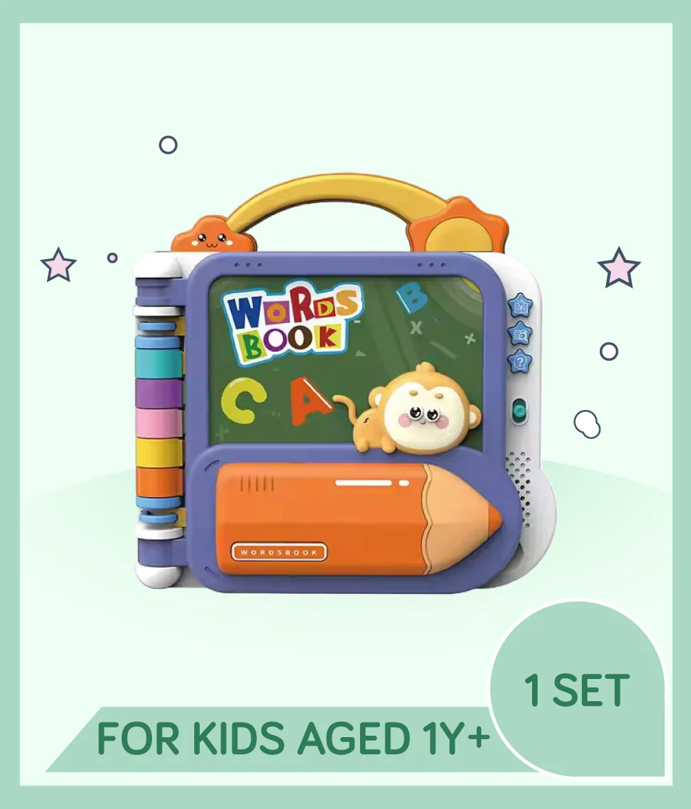 Kids Numbers & Letters Themed Touch & Teach Learning Book