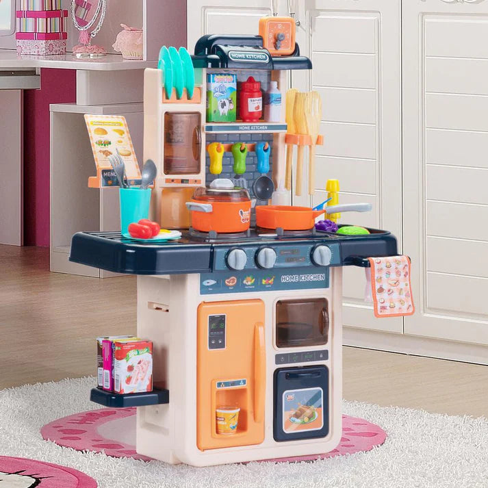 42Pcs Pretend Play Modern Steam Kitchen Set