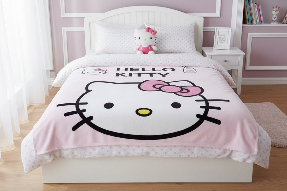 Kids Premium Hello Kitty Ultra Soft Fleece Blanket