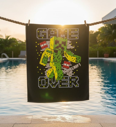 Kids Premium Minecraft Bath & Beach Large Towel