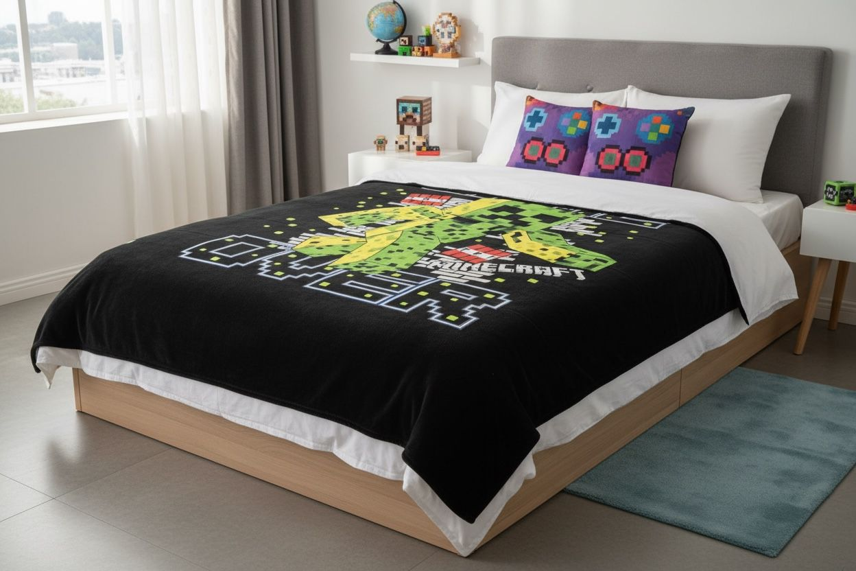Kids Premium Minecraft Ultra Soft Fleece Blanket