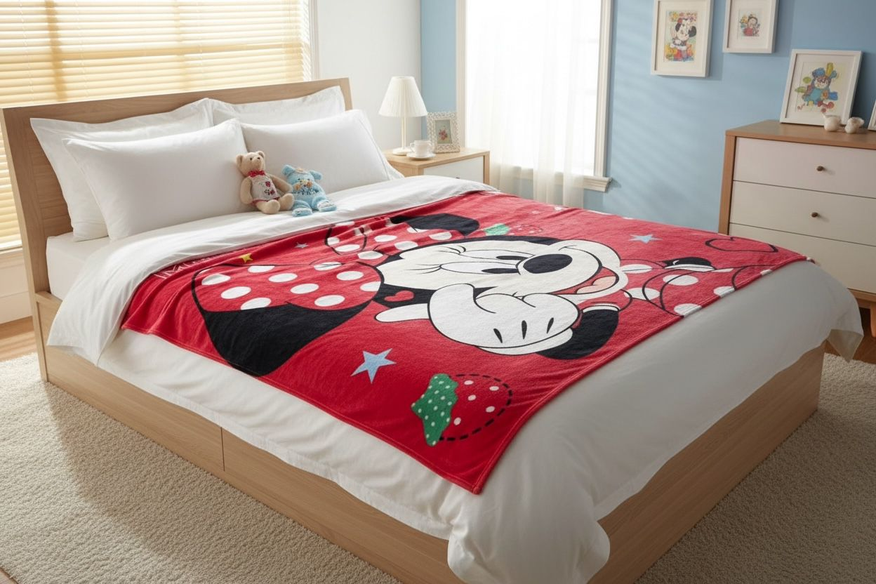 Kids Premium Minnie Mouse Ultra Soft Fleece Blanket