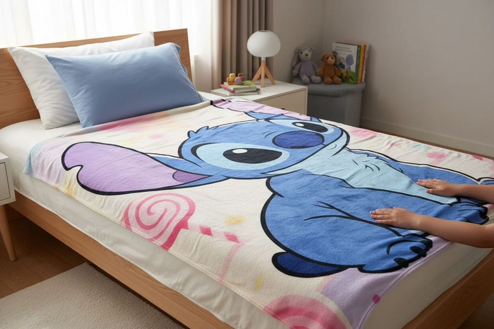 Kids Premium Stitch Ultra Soft Fleece Blanket