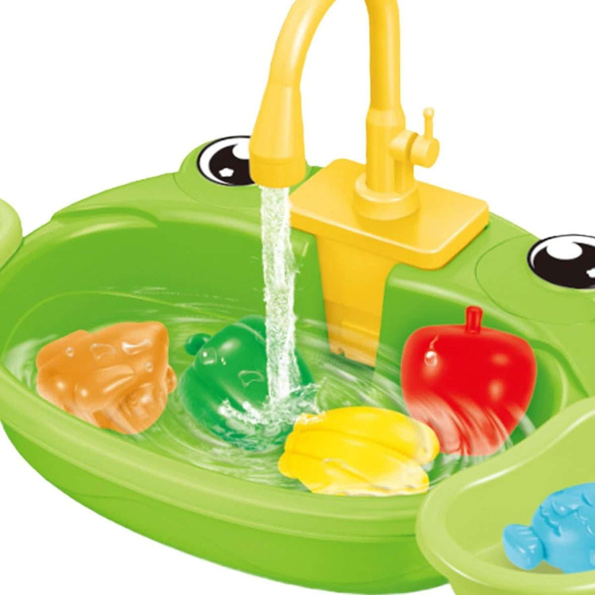 Kids Pretend Play Frog Pumping Water Kitchen Sink 