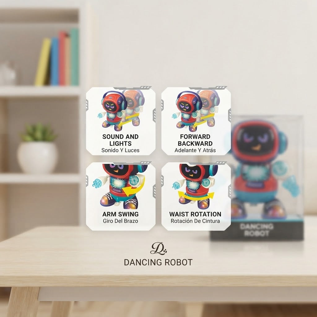 Kids RC Dancing Robot With Light & Music