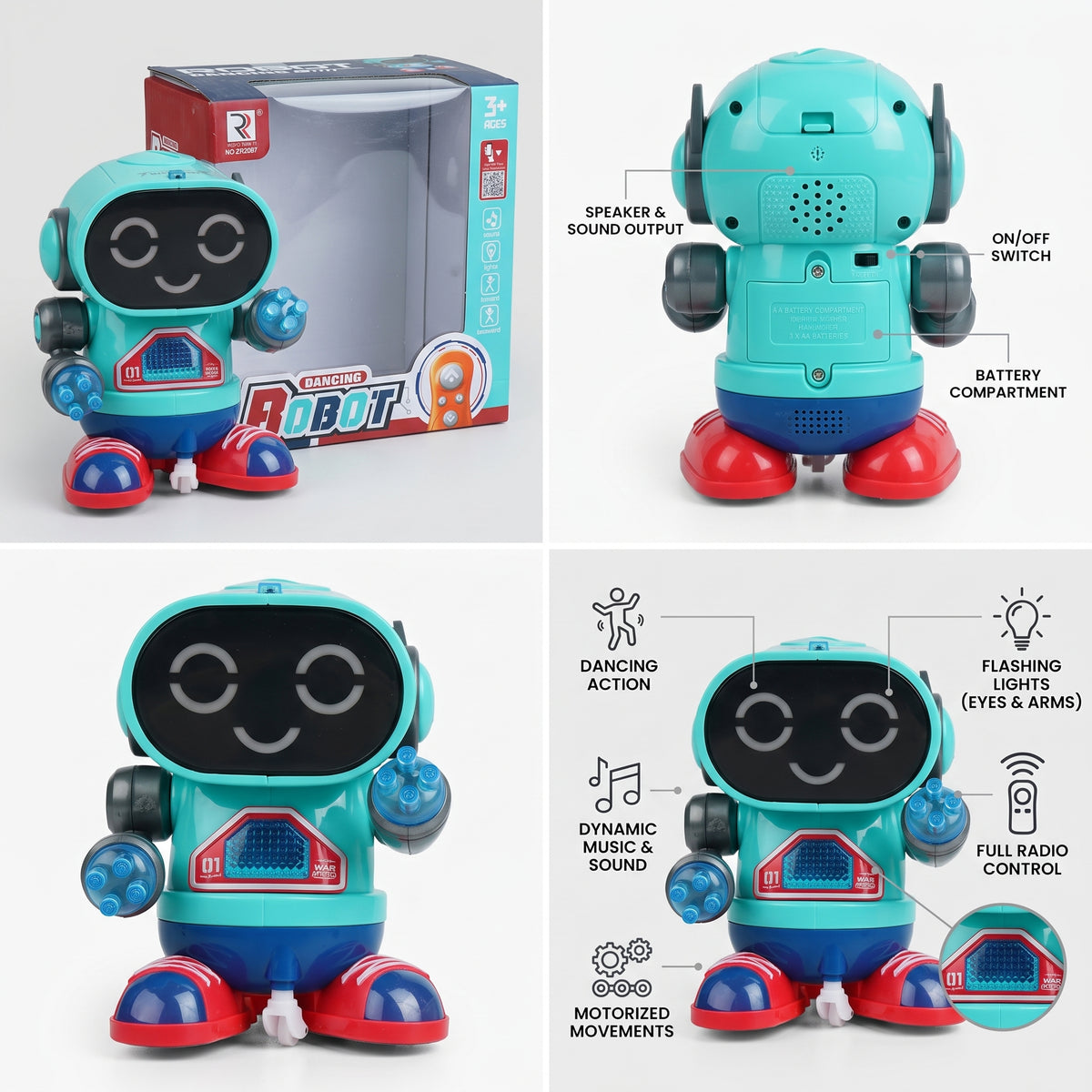 Kids RC Dancing Robot With Light & Music